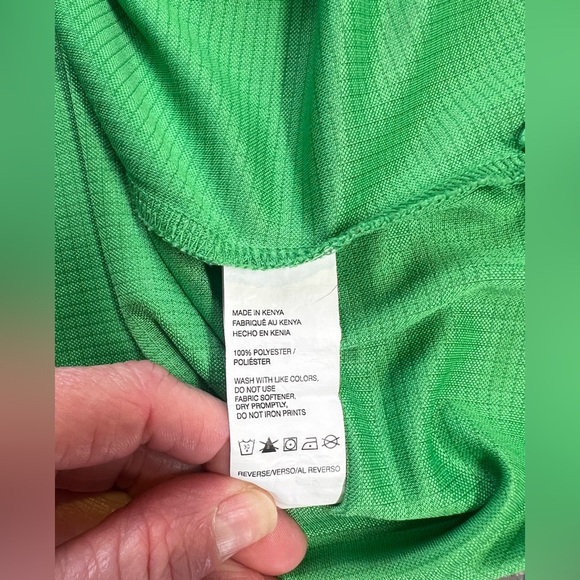 🛍️IZOD GOLF Men’s Kelly green grid‎ pattern golf polo size XL. - Picture 11 of 13